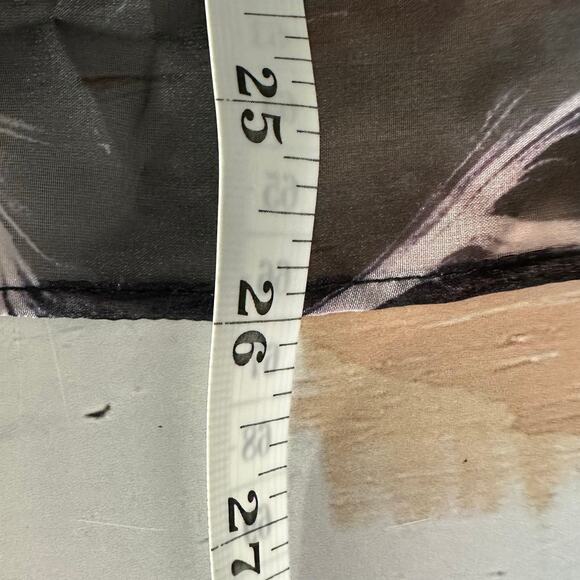 N by Nancy Sheer Long Sleeve Ruffle Top - Picture 8 of 10